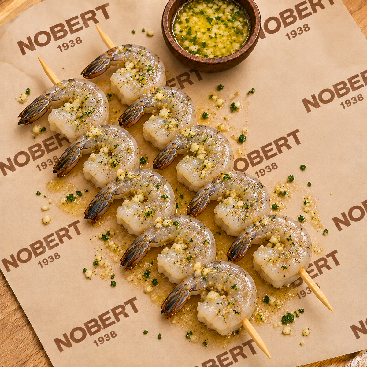 Brochettes de crevette blanche 31-40