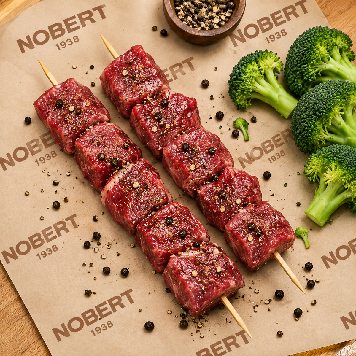 Brochettes de filet mignon