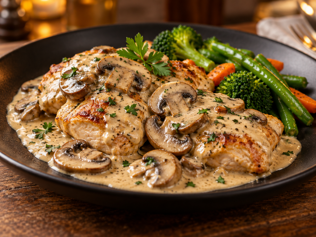 Poulet sauce aux champignons — 10 x 300 g